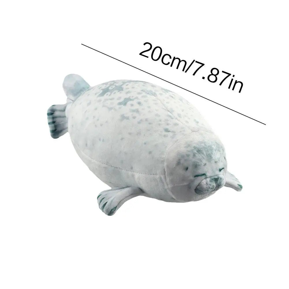 20CM Seal Pillow 3D Novelty Seal Doll Aquarium Plush Stuffed Toy Baby Sleeping Throw Pillow Gifts for Kids Birthday Party