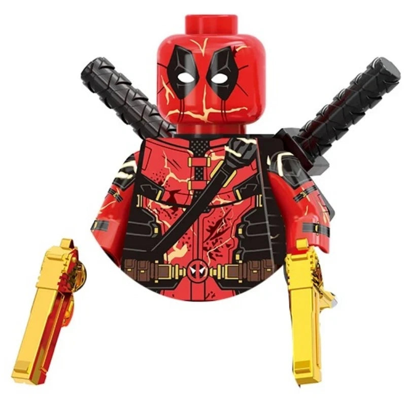 Blind Box Mini Building Blocks TV6205 Figures Big Goblin Spiderman Iron Man Venom Captain Hawk Deadpool Armor Christmas Gift Toy