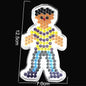 5mm Hama Beads Template with Color Paper Plastic Stencil Jigsaw Perler Puzzles Pixel Beads Diy Transparent Shape Puzzle Pegboard