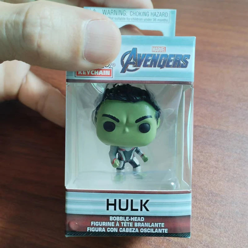 Disney Pixar Pocket Keychain The Incredibles ELASTIGIRL WRECK-IT RALPH MOANA MAUI Figure Model Toys for Children Christmas Gifts