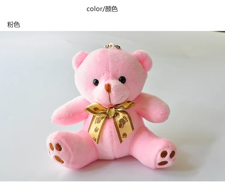 1Pcs Candy Bear Little Teddy Bear Plush Toy Cute10cm Cartoon Stuffed Soft Plush Doll Toy Children's Decorative Birthday Gifts