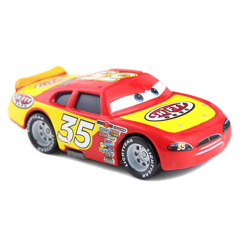 Disney Pixar Cars 3 Lightning McQueen No19 Poppy Racing Family Family Jackson Storm Ramirez Die Cast Metal Alloy Kids Gifts