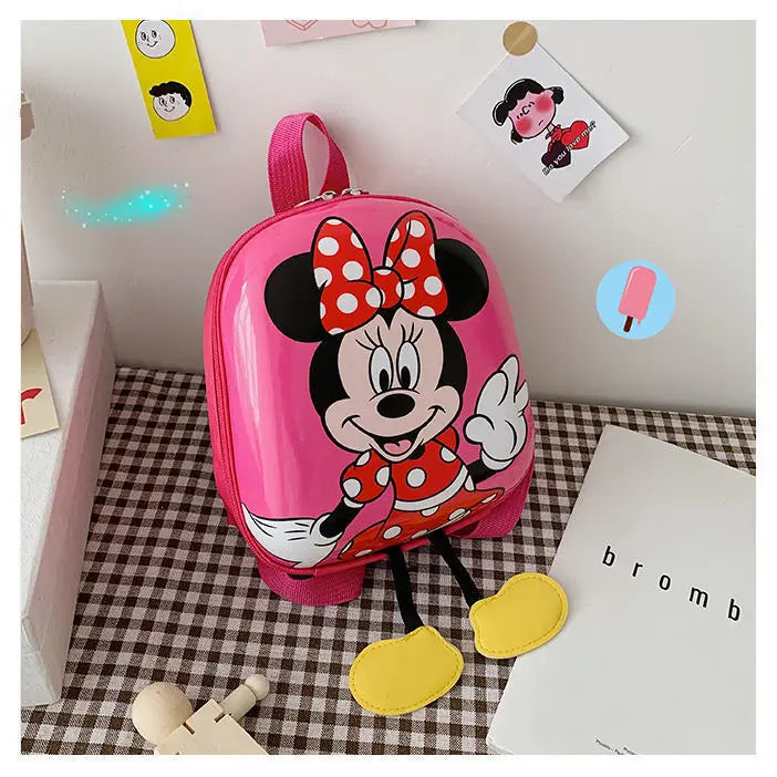 Disney Mickey Mouse Children's Kindergarten Backpack Boys Girls Baby Backpack Mini Cartoon Eggshell Backpack Kids Backpack