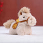 Year of Horse Mascot Plush Keychain Fluffy Pony Doll Soft Toy Bag Charm New Year Gift For Christmas Holiday Celebration