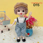 17cm Mini Doll 13 Movable Joint Doll With 3D Big Eyes DIY Toy Doll With Clothes Dress Up 1/12 Fashion Doll Children Girls Gift