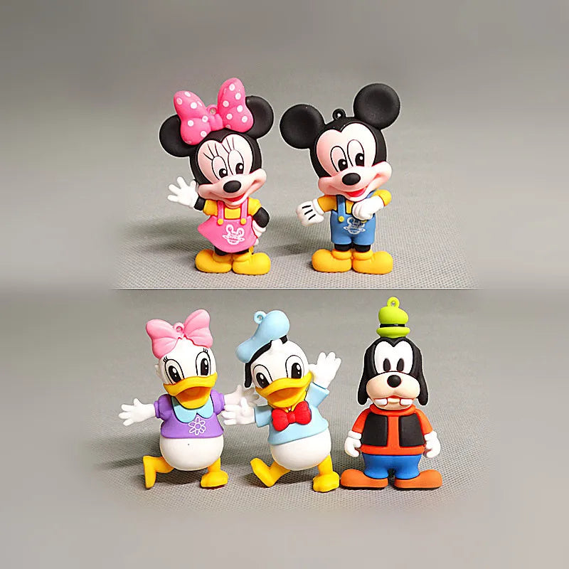 Disney Mickey Minnie Anime ModelDonald Duck Cartoon Cute FigureCake Decor Desktop Kids Toy Gift,Selling Children Premium Present