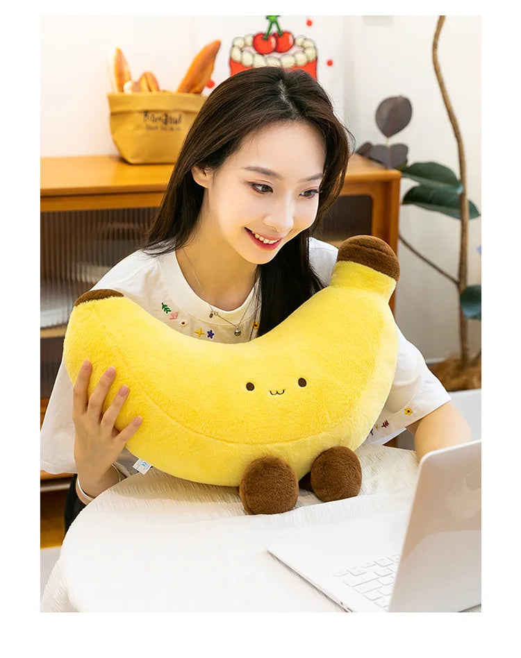 Simulated Fruit Doll Fun Long Leg Banana Children's Doll Pillow Soft and Comfortable Funny Doll Gift