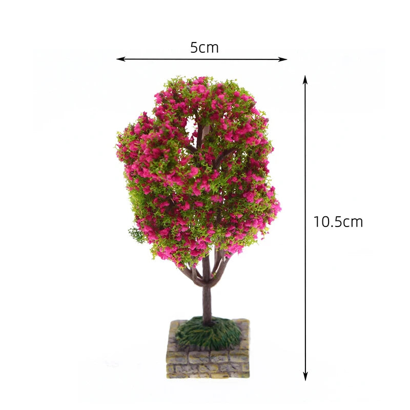 1:12 Dollhouse Miniature Landscape Tree Orange Tree Garden Decor Toy Doll House Accessories