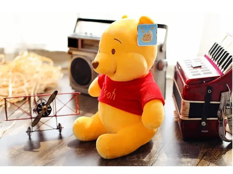 25-45cm Disney Winnie The Pooh Plush Toys Soft Stuffed Kawaii Anime Elf Doll Cartoon Pooh Bear Plush Doll Birthday Gift for Boys