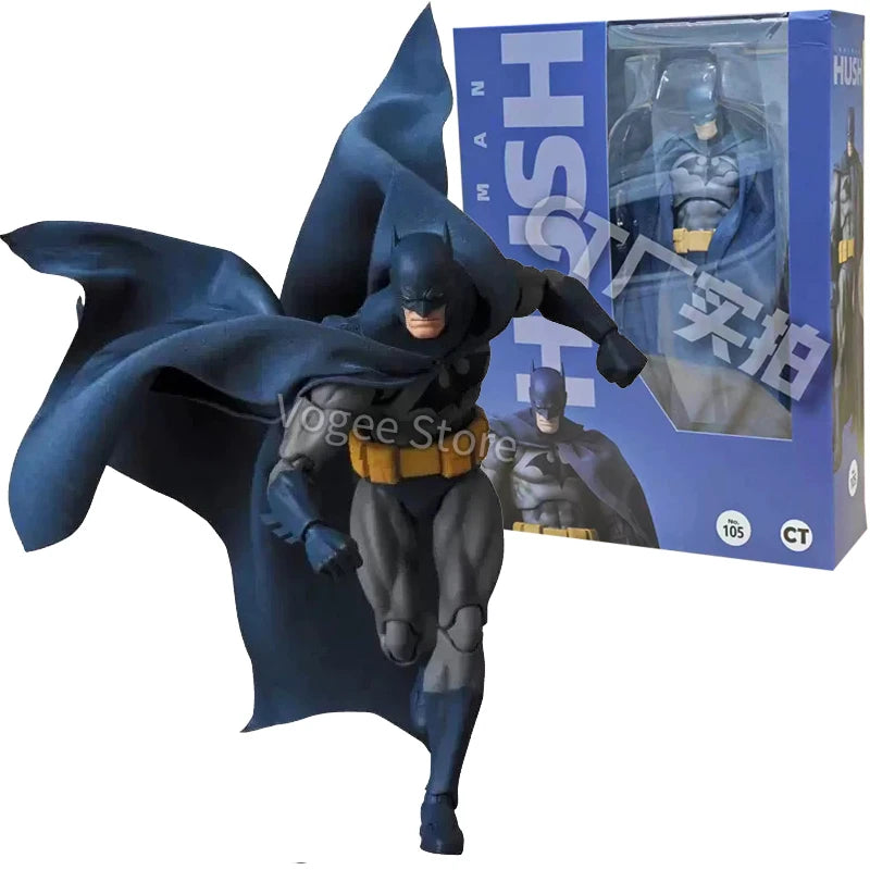 CT Toys Batman Hush Blue Version Mafex 105 Black Version Dc Bat Man Anime Action Figure Figurine Model Doll Customized Gift Toys