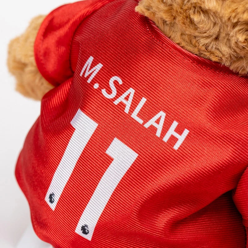 35cm Football Bear Plush Toy Cuddly Teddy Bear Soft  Stuffed Plush Animal Teddy Bear Doll Detachable jersey