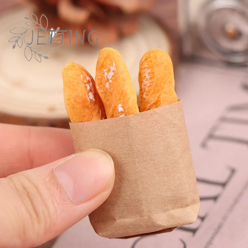 (SMTGDP11)1:12 Dollhouse Miniature Bread Dolls Kitchen Food Accessories Simulation Toys