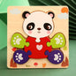 Good Quality 3D Wooden Puzzle Jigsaw for Children Cartoon Animal Puzzles Intelligence Kids Early Educational Cognitive Toys