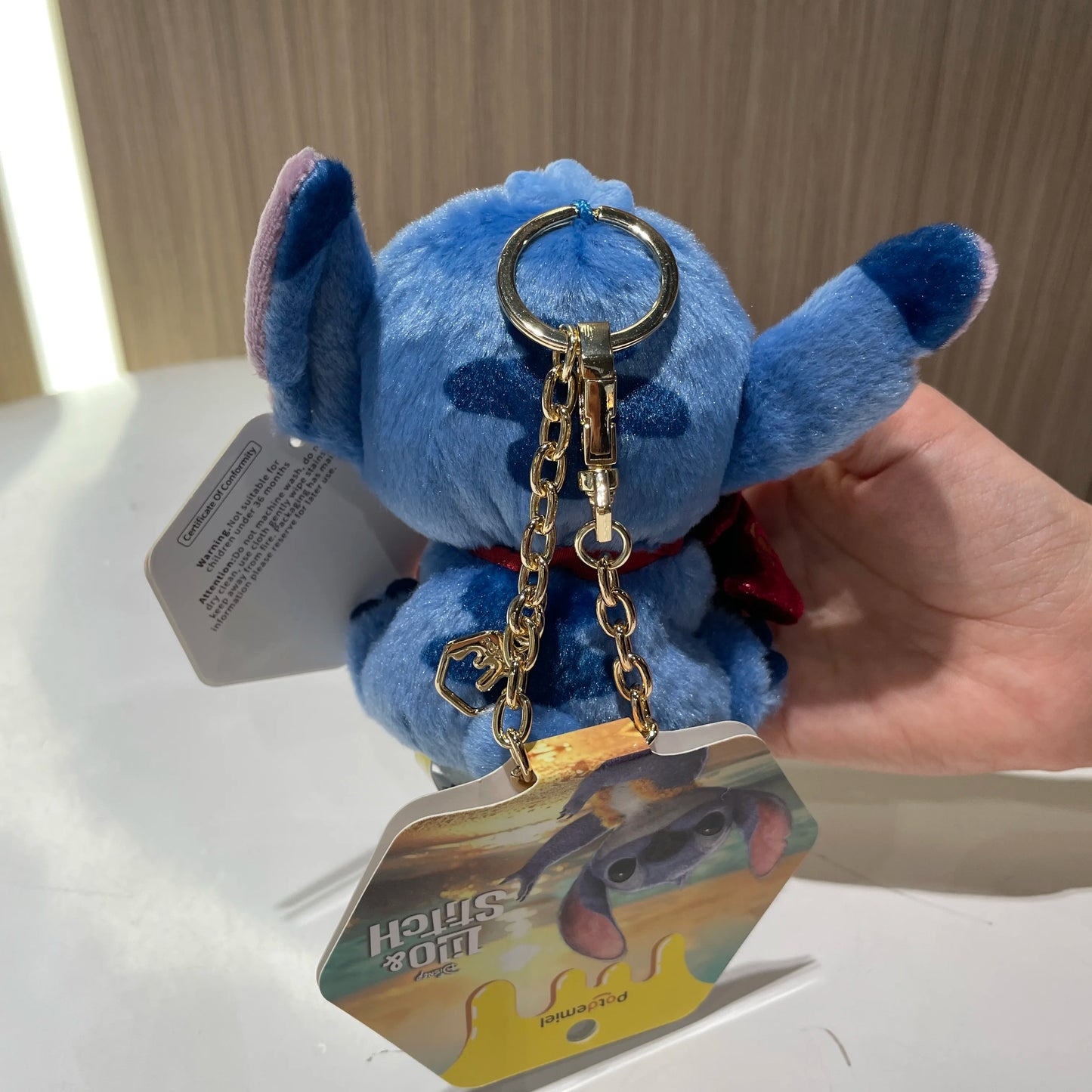 Original Disney Stitch Lotso Sullivan Woody Plush Dolls keychain Angel Stitch Mr.Q Alien Stuffed Toy Pendant Kids Birthday Gift