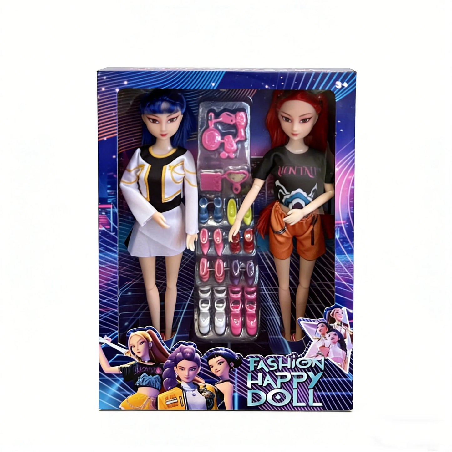 Hot Sales 2026 Anime KPop Demon Hunters Vinyl Doll, Rumi Mira Zoi Mask Figurine Small Statue Christmas Gift For Fans