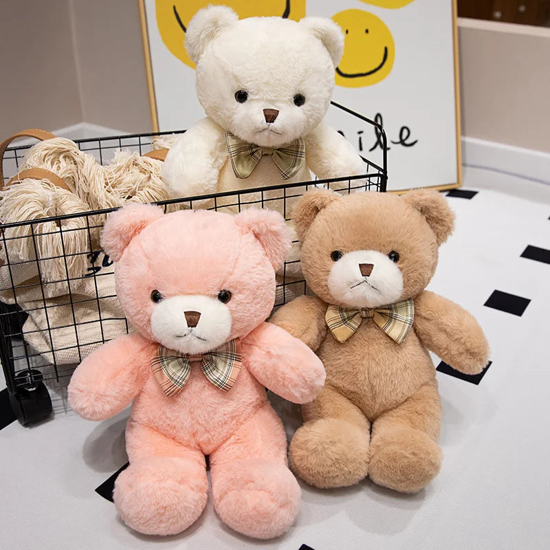 Kawaii Colorful Bow Tie Bear Doll
