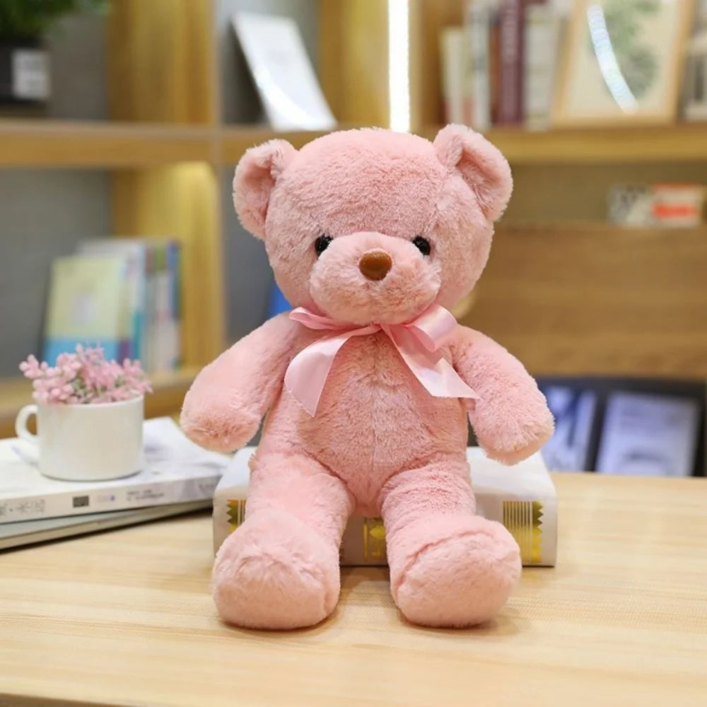 30cm 16 Styles Bear Plush Toy Soft Stuffed Animal Doll Small Pink Gray White Teddy Bear Doll Lovely Birthday Gifts For Girl Boy