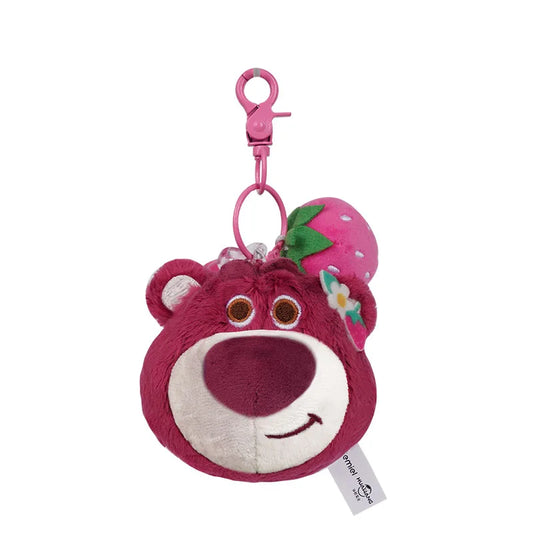 Disney Lotso Plush Toy Keychain Cartoon & Cute Anime Doll keyring Backpack Pendant Children's Toys Birthday Present