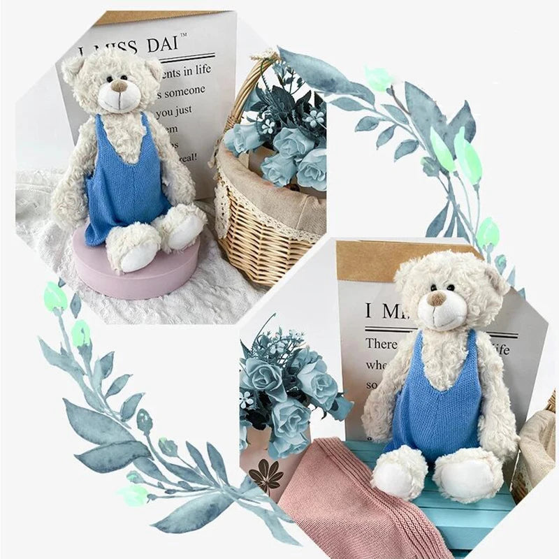 New Arrive 30.5CM Lovely Teddy Bear Plush Toys Stuffed Soft Animal With Clothes Kawaii Dolls For Children Christmas Toys Gifts