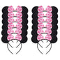 Mickey Ear Headband Hair Ornament Minnie Mickey Mouse Bow Headband Princess Hair Accessory Girls Birthday Party Gift Supplies