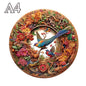 Adult and Children's Animal Wooden Puzzle Refined Bird Figure A3 A4 A5 3D Wooden Crafts Circular Festival Gift Children's Toys