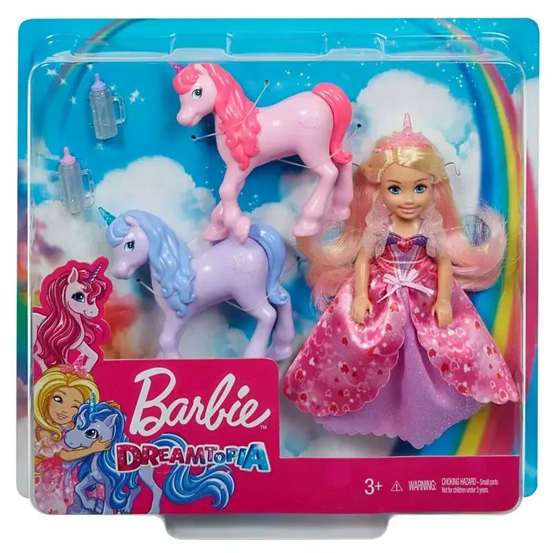 Genuine Barbie Doll Dreamtopia Chelsea Toys for Girls Children Gift Bonecas Beautiful Princess Baby Toys Unicorns Accessories