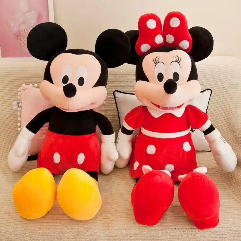 isney 35cm Mickey Mouse Plush Toys Kawaii Anime Mickey Minnie Stuffed Plushies Models Decoration Doll for Kids Birthday Gift