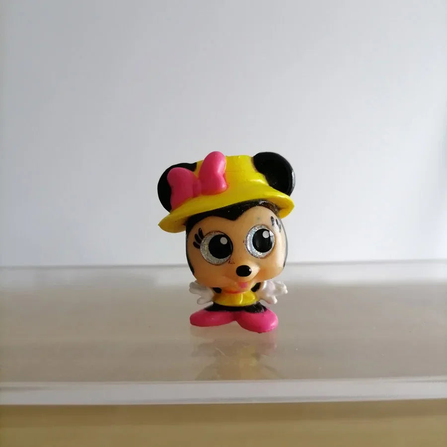 Disney Doorables Action Figures Mickey Minnie Forky Desktop Decoratoion Kawaii Big Eyed Doll Cartoon Model Toys Kids Gifts