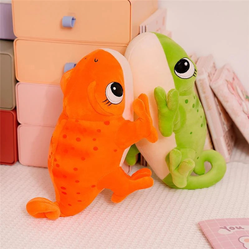 30cm Cartoon Chameleon Doll Plush Toy Pillow Reptile Stuffed Pillow Birthday Gift Toy For Children
