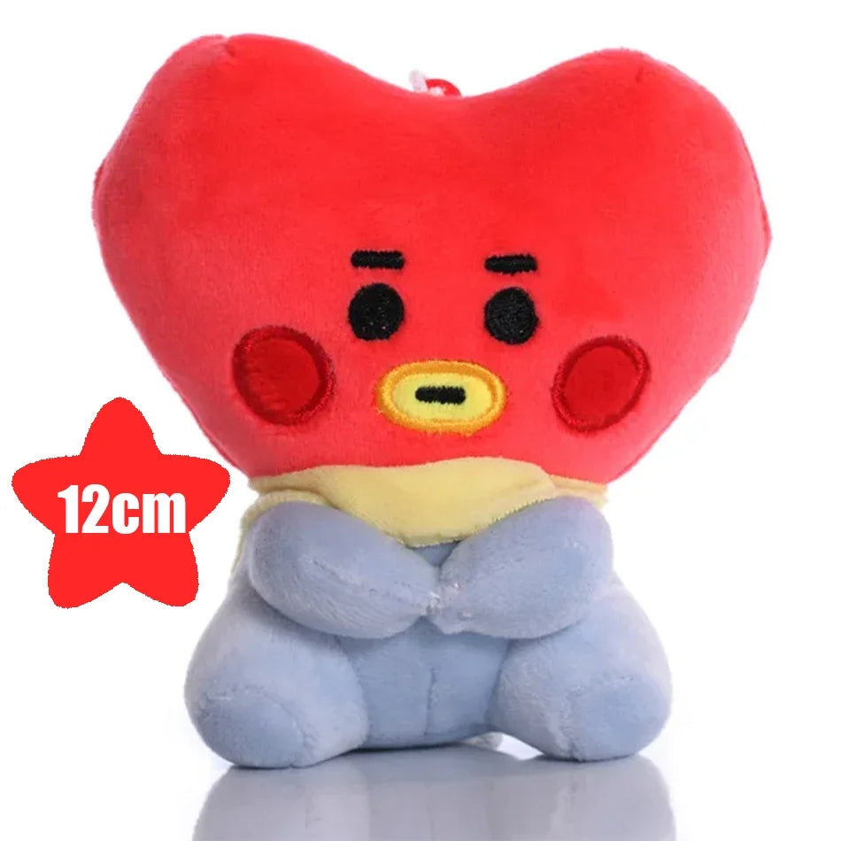 Hot BTed 21Plush Toys Kawaii Mini Keychain Anime Pendant Ornament for Kids 12-22cm Bt Peripherals Soft Stuffed Animals Doll Gift