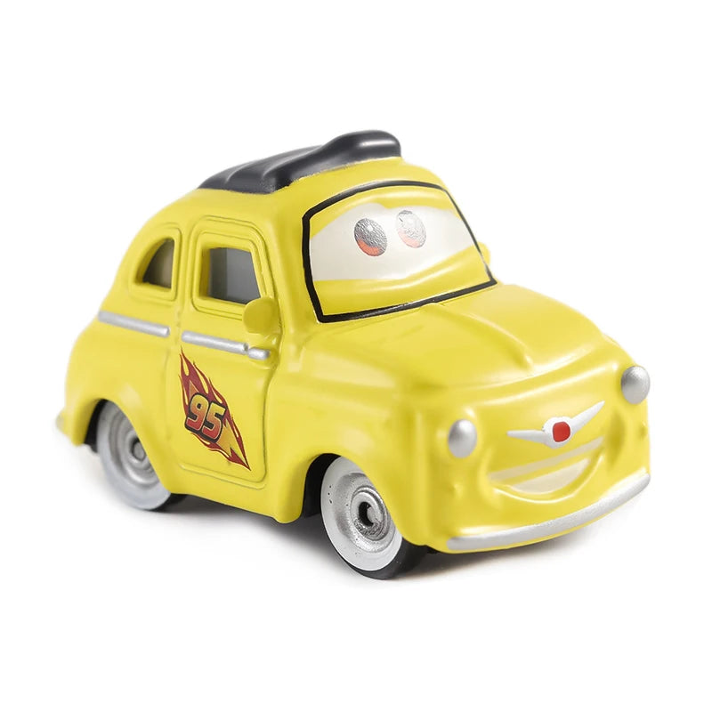 Disney Pixar Car Lightning McQueen mini Dr. Damage Arvy Mater Sarge Sherlff Luigi Alloy Diecast Car Toy Children's Birthday Gift