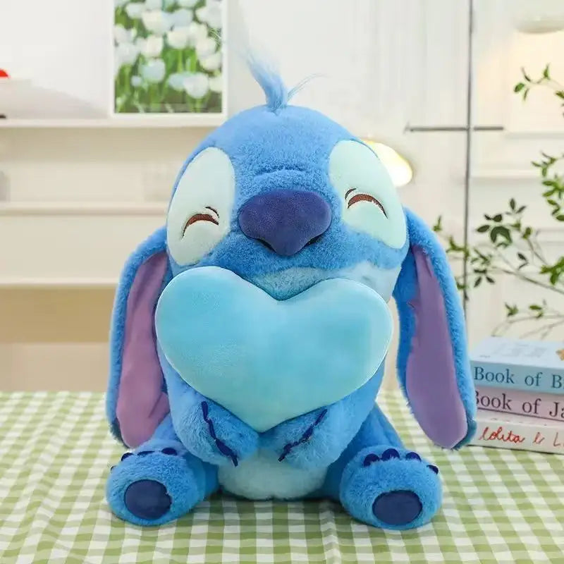 Anime Disney Kawaii Stitch Stuffed Toys Bluely Lilo&Stitch Plush Keychain Dolls Bag Pendant Birthday Party Gift For Kid Boy Girl