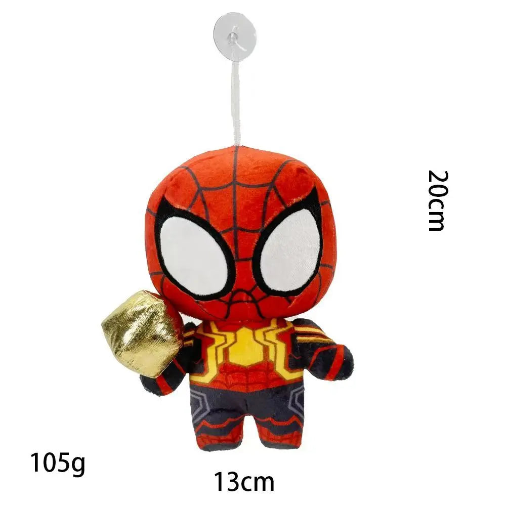 Classic Q Version Spider Plush Toy Anime Doll Marvel Super Hero Stuffed Figure Soft Cuddly Toy for Boys Girls Easter