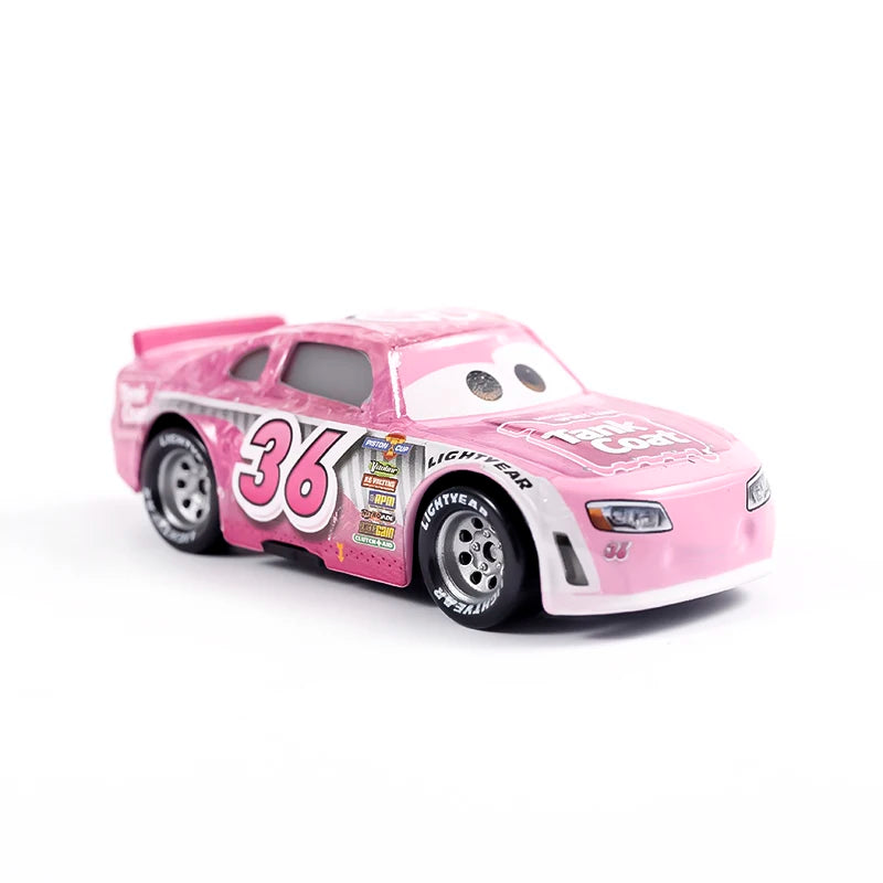 Disney Pixar Cars 3 Lightning McQueen No19 Poppy Racing Family Family Jackson Storm Ramirez Die Cast Metal Alloy Kids Gifts