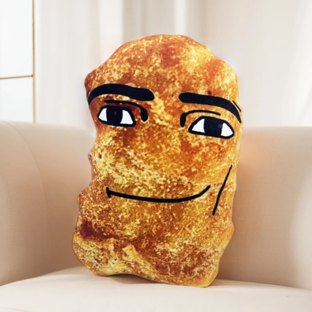 Cute Stuffed Animal Doll Creative Baby Doll Sleep Pillow Cushion Cartoon Chicken Nuggets Anime Smiling Doll for Kids and Adults