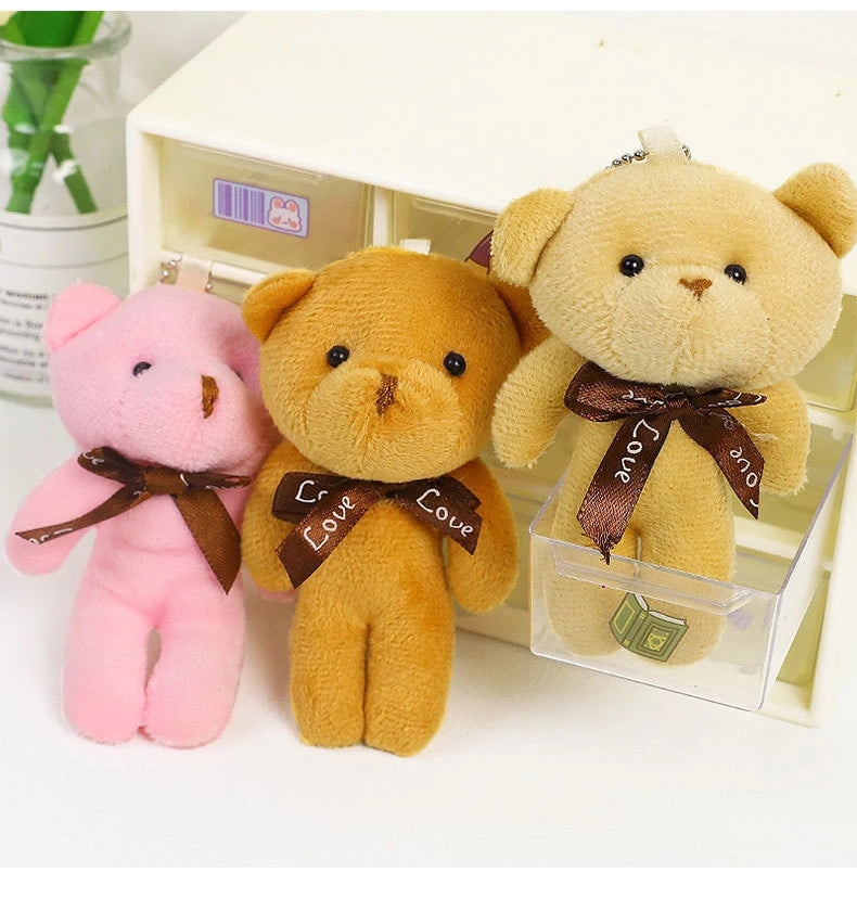 Plush Bear Keychain Soft Stuffed