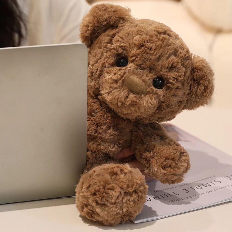 30cm Teddy Bears Stuffed Plush Animal Cute Bear Sleeping Companion Dolls Baby Shower Bear Soft Toys Gifts