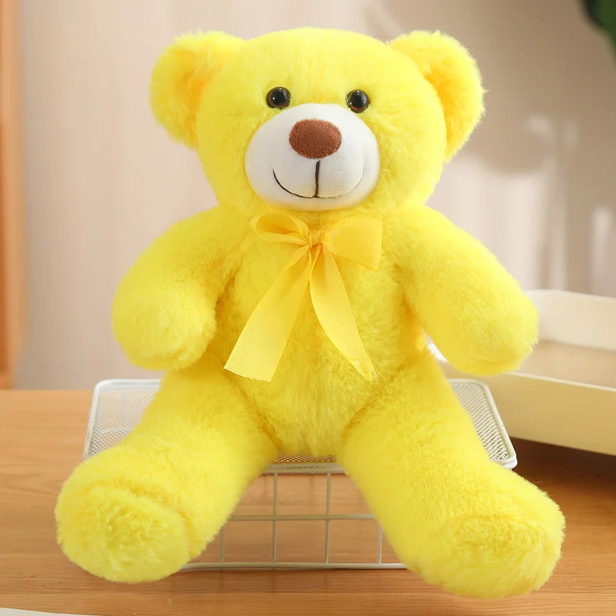 Ribbon Teddy Bear Plush Toy Graduation Gift Gift Doll Hugable Bear Wedding Doll
