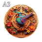 Adult and Children's Animal Wooden Puzzle Refined Bird Figure A3 A4 A5 3D Wooden Crafts Circular Festival Gift Children's Toys