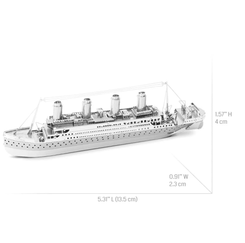 Titanic 3D Metal Puzzle model kits DIY Laser Cut Puzzles Jigsaw Toy For Children