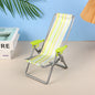 1/6 Dollhouse Mini Foldable Beach Chair Model Dollhouse Outdoor Casual Reclining Chair Dolls House Furniture Decoration