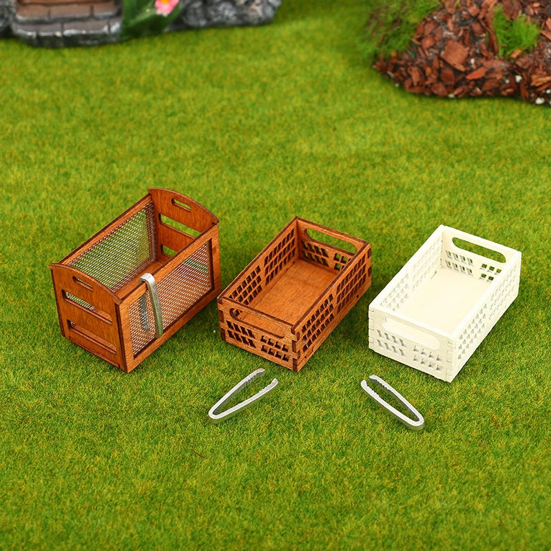 1Pcs Dollhouse Miniature furniture Display Shelf Bread Rack Cake Shelf Storage with Tongs DIY Bakery Shop Decor Doll House Toys