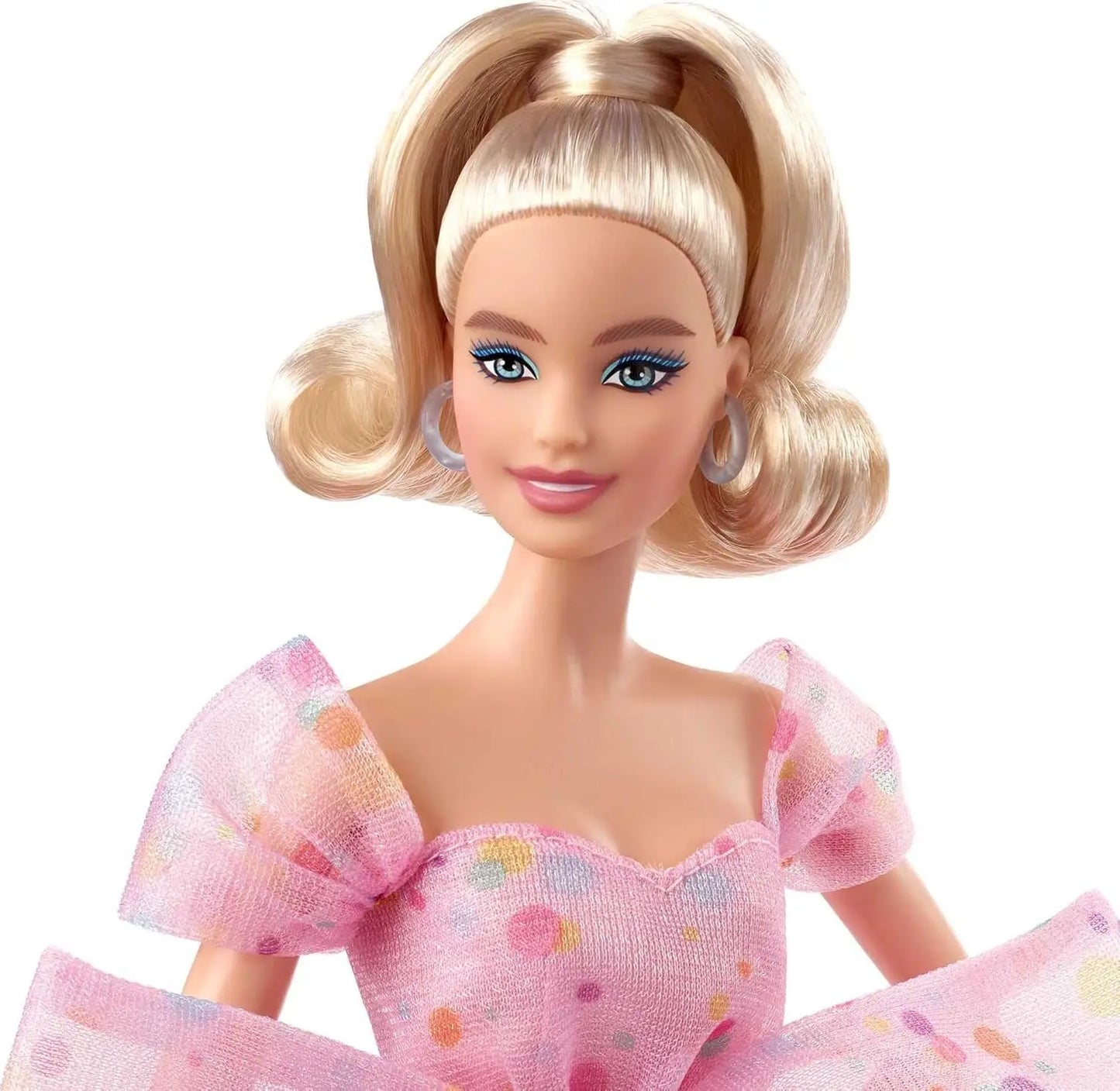 11.5in Original Barbie Signature Birthday Wishes Doll Blonde Wearing Pink Tulle Gown Shoes Accessories Girls Toy Gift Collection
