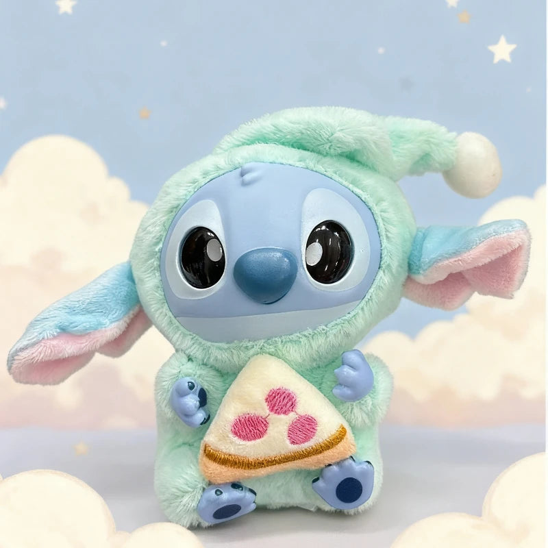 Disney Stitch 'Eat before Sleep' Mystery Box Kawaii Vinyl Figure Keychain Cute Plush Doll Christmas Surprise Gift