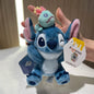 Original Disney Stitch Lotso Sullivan Woody Plush Dolls keychain Angel Stitch Mr.Q Alien Stuffed Toy Pendant Kids Birthday Gift