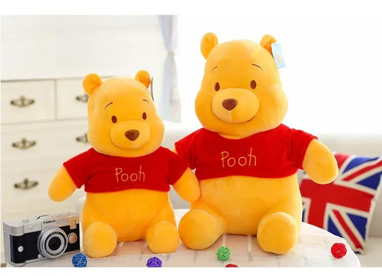 25-45cm Disney Winnie The Pooh Plush Toys Soft Stuffed Kawaii Anime Elf Doll Cartoon Pooh Bear Plush Doll Birthday Gift for Boys