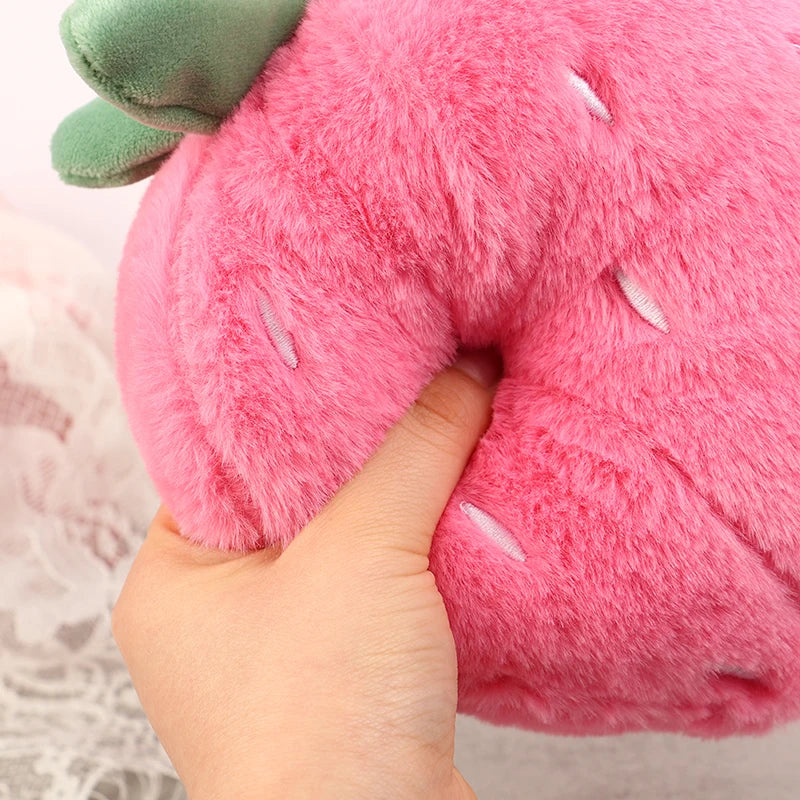 Super Soft Strawberry Pillow Toy Creative Lightweight Cute Strawberry Pillow Doll Home Decorative Doll Ornaments for Girls Gift