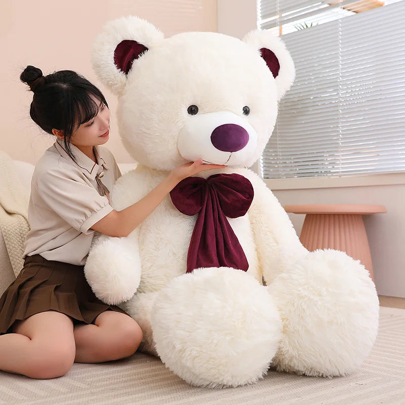 Giant Size American Teddy Bear Plush Toy Big Stuffed Animals Dolls Birthday Valentines Day Gift Soft Pillow for Grilfriend Girl