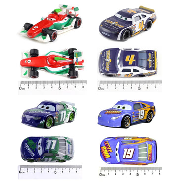 Disney Pixar Cars 3 Lightning McQueen No19 Poppy Racing Family Family Jackson Storm Ramirez Die Cast Metal Alloy Kids Gifts