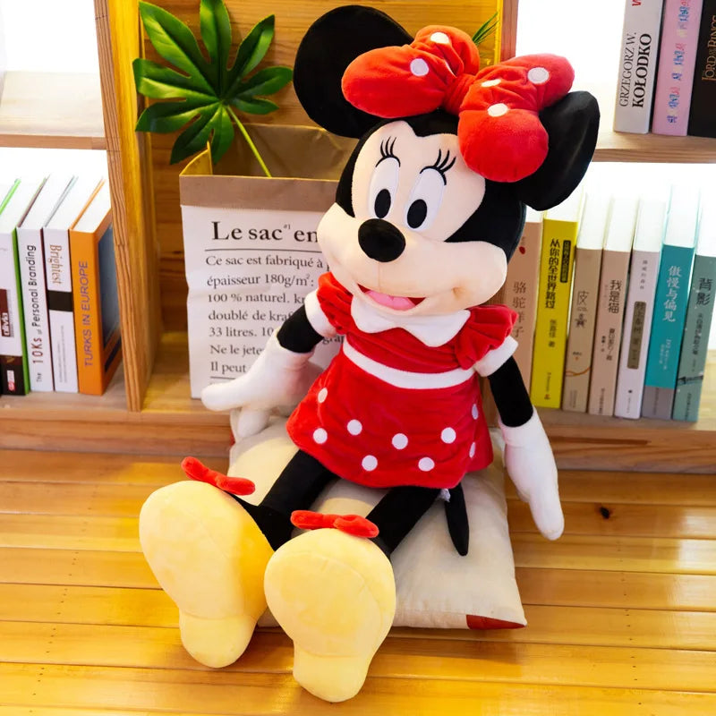 Disney Mickey Mouse Minnie Mouse Soft Plush Toys Cartoon Stuffed Dolls Kids Birthday Gifts Wedding Claw Machine Prizes Bed Pals